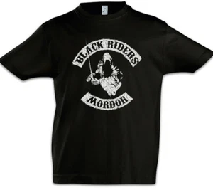 Black Riders MC Kids Boys T-Shirt Lord of Nazgul Biker Fun the Rings Sauron - Picture 1 of 1