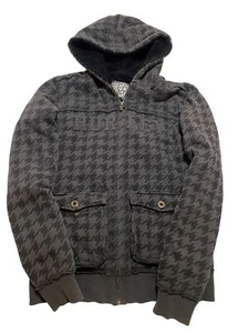 HURLEY Full Zip Fleece Fur Lined Hoodie Sz Large Womens 20x26 Y4 - Picture 1 of 6