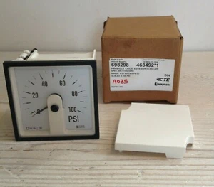Crompton PSI Panel Gauge, E244-05R-G-HG-DN, 0-100psi Display, NEU, verpackt, - Bild 1 von 5