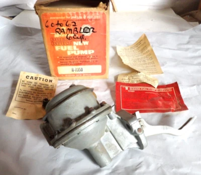 Bomba de combustible AMC Rambler 1960-62 6 cilindros con limpiaparabrisas eléctricos # R-7350 NOS Foto 1 de 4