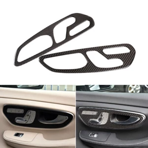 2*Carbon Fiber Inner Door Handle Pull Cover Stickers For Benz V-Class W447 V250 - Picture 1 of 5