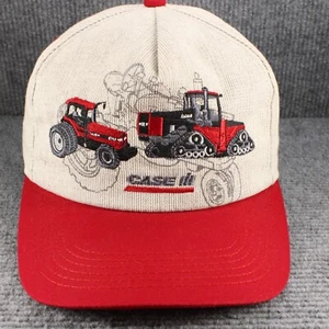 Case Tractor Hat Cap Gray Red Adjustable Snap Back Farm Farmer Farming Equipment - Picture 1 of 11