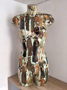 Mannequin Buste de Femme Décoratif Art Nouveau Élégantes 1920 Artisanal Design - Picture 1 of 11