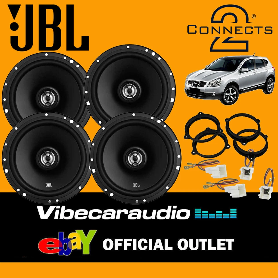 JBL 6.5" Front & Rear Door Speaker Upgrade Kit for Nissan Qashqai J10 2007-2012 - Image 1 of 1
