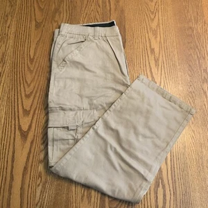 JOHN BLAIR Flex Relaxed Fit 7 Pocket Beige CARGO PANTS W (36-42) I (30-34) NIP - Picture 1 of 6