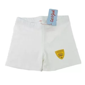 Cat & Jack Toddler Girls Size 5T Cotton Spandex Pull On Shorts White - Picture 1 of 5