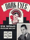 Partition de piano Dark Eyes avec PAROLES, ONGLETS DE GUITARE 1935