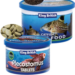 KB PLECOSTOMUS PLECO TABLETS  CATFISH PELLETS FOR  BOTTOM FEEDING AQUARIUM FISH - Picture 1 of 4