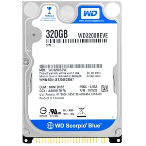 Festplatte WD WD3200BEVE 320Gb 8Mb Cache 5400Rpm ATA 2,5" Zoll Scorpio Blue - Bild 1 von 5