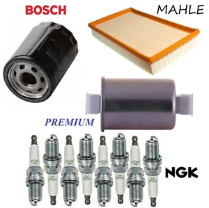 Tune Up Kit Air Oil Fuel Filters Spark Plugs for Jaguar XJ8 1998-2003 - Picture 1 of 1