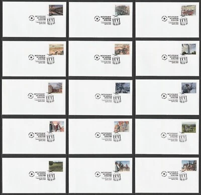 US 5977 Battlefields of the American Revolution (set of 15) BWP FDC 2025 - Image 1 of 4