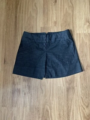 Pantalones Cortos The Limited Drew Fit Mujer Negro Gris Rayas Talla 6 Foto 1 de 4