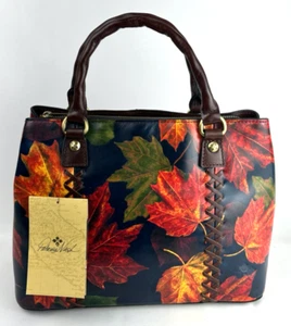 Patricia Nash Handbag Maple Leaves Collection Crossbody Convertible NWT - Picture 1 of 6