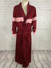 VTG Christian Dior 1970’s Long Half Sleeve Red/ Pink House Robe W Belt One Size
