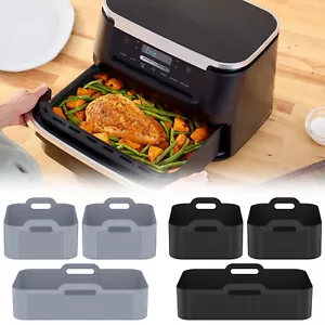 Large-Capacity Airfryer Silicone Pot Heat-Resistant Air Fryer Basket weHgb - Picture 1 of 22