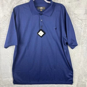 Loudmouth Polo Golf Mens XL Blue Depths Essential Performance Short Sleeve Shirt - Picture 1 of 9