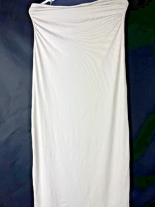 House Of Harlow 1960 hellbraun/nude tailliertes trägerloses Midikleid Nylonmischung Größe M - Bild 1 von 8