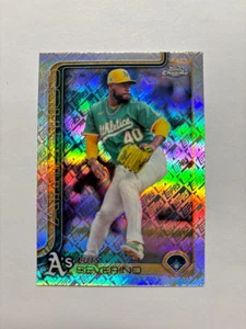 2025 Topps Chrome #241 LUIS SEVERINO Logo Refractor - Fanatics Exclusive - Picture 1 of 1