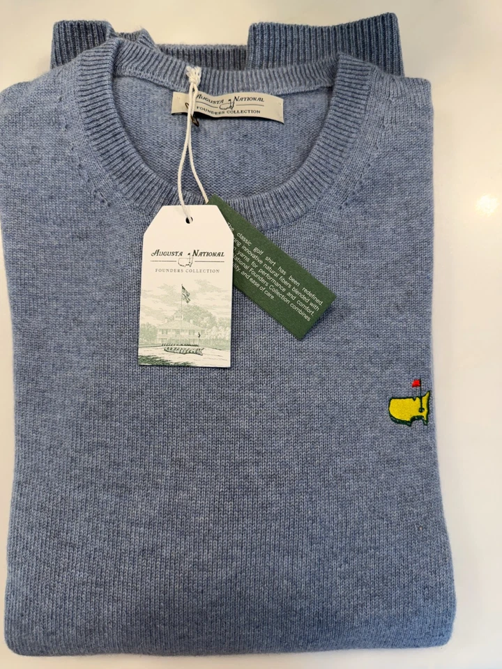 Свитер Augusta Nat'l GC Founders Colllection Masters кашемир с круглым вырезом лейтенант черный - Изображение 1 из 1