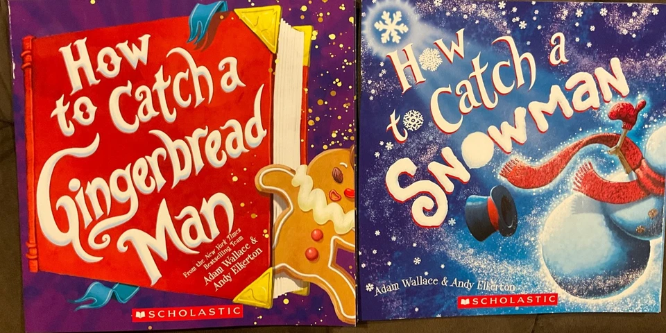 NEW!  Two books!   How to Catch a Gingerbread Man and How to Catch a Snowman!  - Image 1 of 4