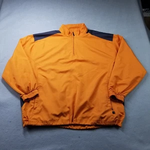 Grand Slam Golf 1/4 Zip Jacket Men Size XL Orange Pullover Windbreaker - Picture 1 of 8