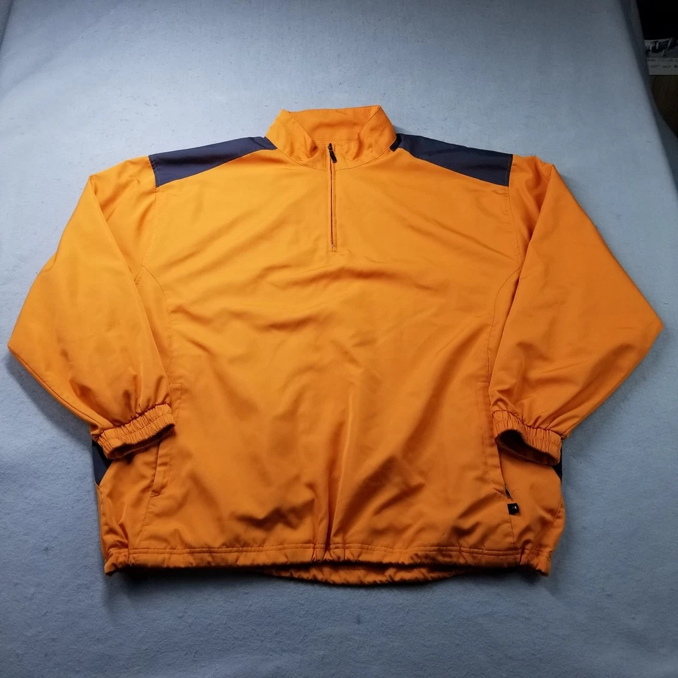 Grand Slam Golf 1/4 Zip Jacket Men Size XL Orange Pullover Windbreaker - Image 1 of 4