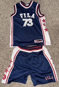 Vintage Y2K FILA Basketball Outfit Set Size 6 - Picture 1 of 7