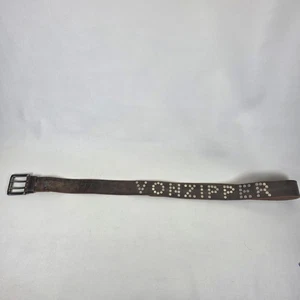Vintage Y2k Von Zipper Studded Belt - Picture 1 of 9