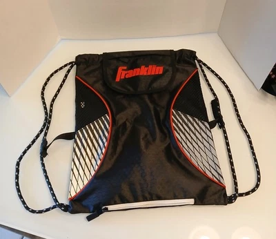 Franklin Deportes Béisbol Softbol Voleibol Bolso con Cordón Negro Rojo Plata Foto 1 de 4