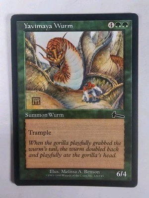 Yavimaya Wurm (120) Urza's Legacy MTG Magic The Gathering -- We Combine Ship  - Image 1 of 2
