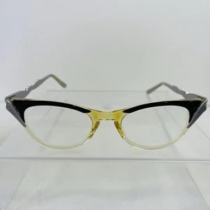 Vintage Aluminum & Plastic Frame Women's Mid Century Cat Eye Eyeglasses USA - Picture 1 of 14