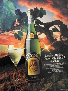 Bertrams Riesling, ganzseitige Vintage Printanzeige, aa - Bild 1 von 1