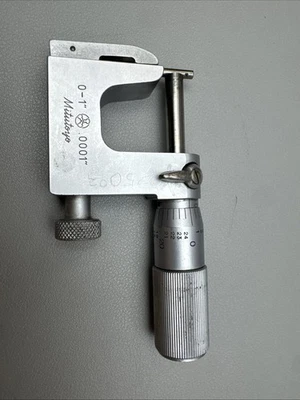 Micrómetro Universal Mitutoyo Nº 117-107 0-1.0001". Usado usado Foto 1 de 4