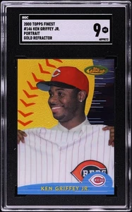 2000 Topps Finest Ken Griffey Jr Gold Refractor SGC 9 - Picture 1 of 2