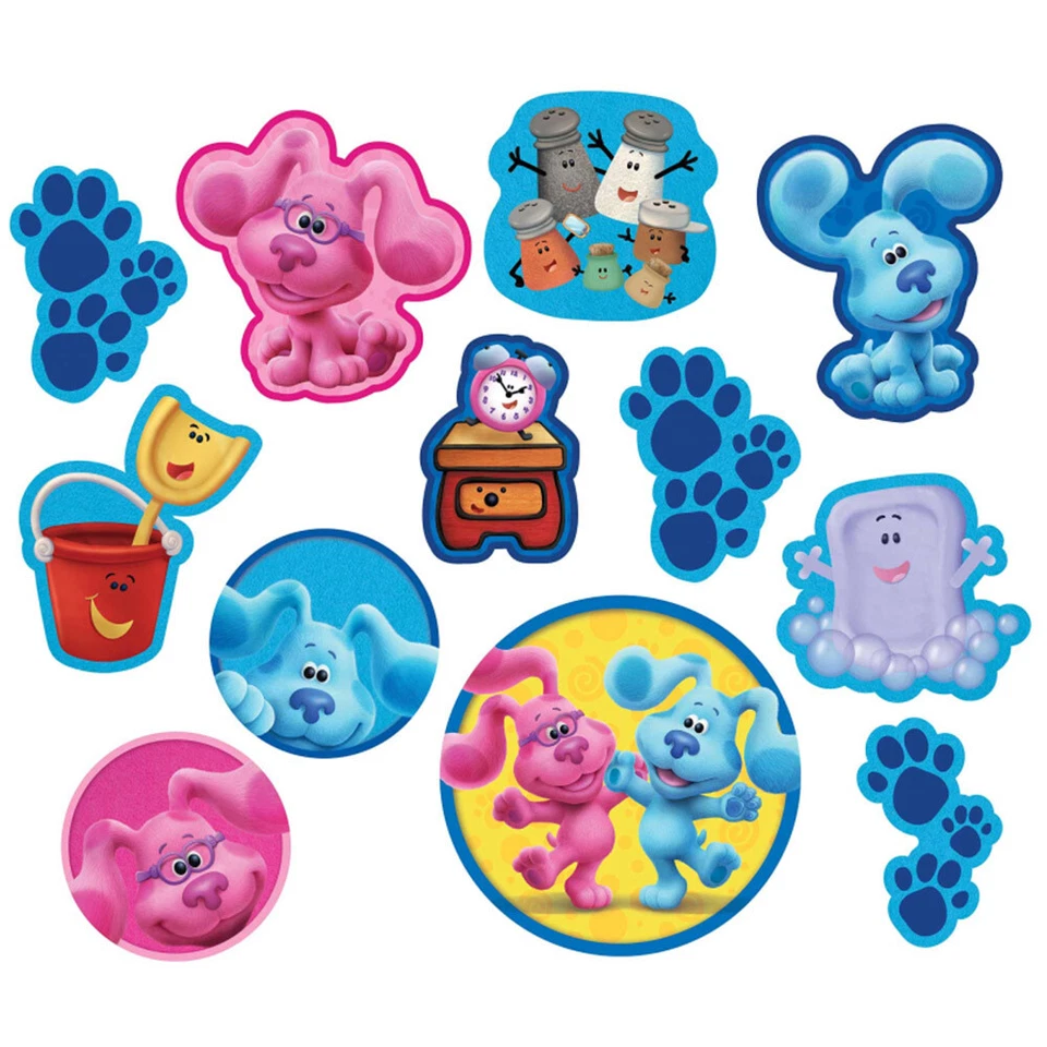 Blues Clues Party Supplies Cutout Decorations 12Pk Birthday Boy Girl Dog Blue - Image 1 of 1