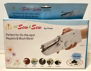 Lil' Sew & Sew by Tivax Handheld Portable Sewing Machine NIB, New Batteries Inc. - Picture 1 of 6