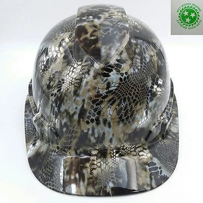 PYRAMEX Hard Hat CAP custom hydro dipped , NEW KRYPTEK NEPTUNE CAMO , V GUARD