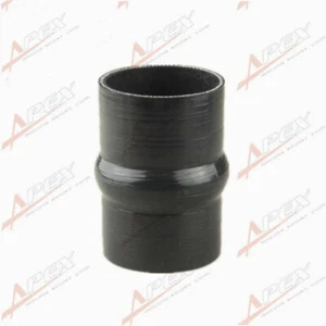 76mm 3" Hump Straight Silicone Hose Intercooler Coupler Tube Pipe Black - Picture 1 of 4