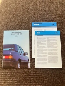 MERCEDES-BENZ 190D & 190D 2.5 BROCHURE 1986 - RARE - Picture 1 of 8