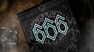 666 V4 (Cyan) Playing Cards by Riffle Shuffle - Picture 1 of 6