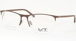 LighTec MOREL 7558L MM061 Matt Brown EYEGLASSES GLASSES FRAME 54-16-135mm FRANCE - Picture 1 of 13