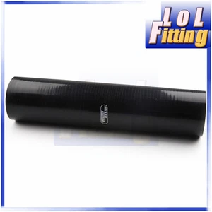 US SHIP 2.75" 70mm Straight Silicone Hose Turbo Coupler Pipe Black 4Ply L=305mm - Foto 1 di 11