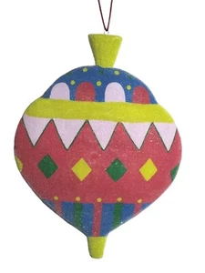 Riesiger Christbaumschmuck Mehrfarbig 12 Zoll Vintage - Bild 1 von 10