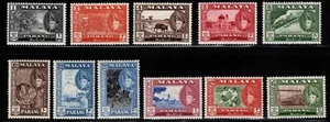 MALAYA-Pahang Scott 72-82 Mint Hinged complete set - Picture 1 of 1