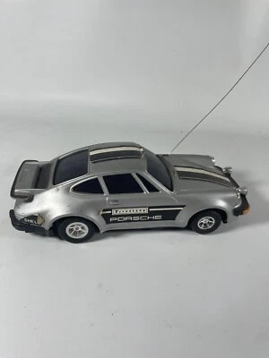 Vintage Gray RC Car Porche Korea Untested Remote Control - Image 1 of 4