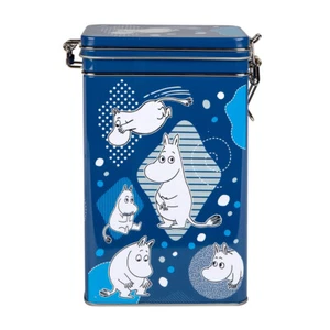 Moomin Coffee Tea Tin Box Basic Moomintroll Blue - Picture 1 of 6