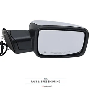 Chrome Power Mirror For Ram 1500 2013-2018 Right W/ Heated Turn Signal Light RH - Picture 1 of 20
