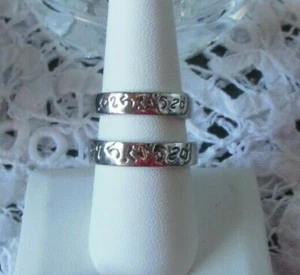 His & Hers 18K GP Rings Chinese design Size 6.5 & 9 - Picture 1 of 2