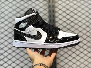 Nike Air Jordan 1 Medio Fibra de Carbono Alto Bajo DD1649-001 Mujeres Talla 10 Hombres Talla 8.5 - Imagen 1 de 9