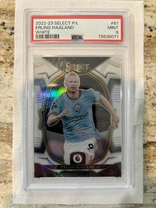 2022-23 Panini Select Premier Erling Haaland #61 White Holo /20 PSA 9 - Picture 1 of 2